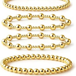 & Other Stories Gold Beaded Bracelet Collection